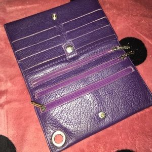 Purple Groom Paris Wallet leather